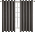 BGment Blackout Curtains for Bedroom - Grommet Thermal Insulated Room Darkening Curtains for Living Room, Set of 2 Panels (70 x 63 Inch, Grey)