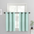 Yakamok Blackout Curtains for Bedroom，Thermal Insulated Room Darkening Drapes for Living Room, Set of 2 Panels (Aqua,38 x 36Inch)