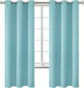 BGment Blackout Curtains - Grommet Thermal Insulated Room Darkening Bedroom and Living Room Curtains, Set of 2 Panels (42 x 72 Inch, Baby Blue)