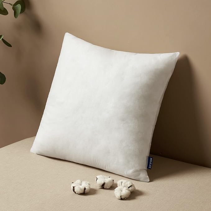 MIULEE Pillow Insert 14x14 Inch, Decorative Square Throw Pillow Inserts, Premium Fluffy Pillow Forms Sham Stuffer for Sofa Couch Living Room