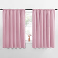 NICETOWN Blackout Curtains for Bedroom, Blackout Curtain Panels, Rouge Pink, 1 Pair, 62 by 63-inch, Window Treatment Energy Saving Thermal Insulated Solid Rod Pocket Blackout Drapes/Draperies