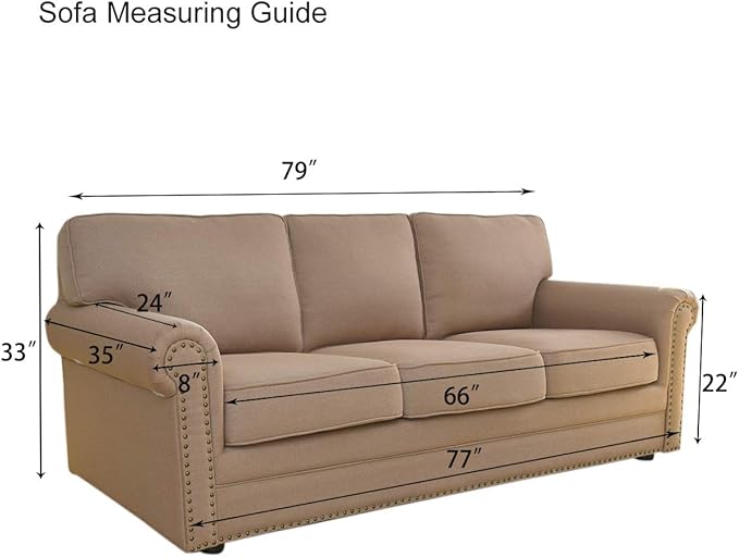 PureFit Super Stretch Sofa Slipcover – Spandex Non Slip Soft Couch Sofa Cover, Washable Furniture Protector with Non Skid Foam and Elastic Bottom for Kids, Pets （Sofa, Navy）