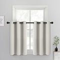 Yakamok Room Darkening Thermal Insulated with Grommet Window Curtain for Bedroom, 38Wx36L inch, Light Reducing Drapes for Living Room,Light Beige, 2 Panels