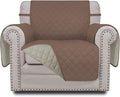 Easy-Going Chair Sofa Slipcover Reversible Sofa Cover Water Resistant Couch Cover Furniture Protector Cover with Elastic Straps for Pets Kids Children Dog Cat (Chair, Brown/Beige)