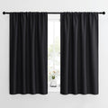NICETOWN Black Out Curtain Panels for Kitchen - Energy Smart Decoration Thermal Insulating Blackout Drapes/Draperies for Small Window (2 Panels, 42 inches Wide by 54 inches Long)