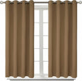 BGment Blackout Curtains for Living Room - Grommet Thermal Insulated Room Darkening Curtains for Bedroom, 2 Panels of 52 x 45 Inch, Taupe