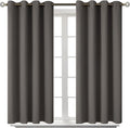 BGment Blackout Curtains for Bedroom - Grommet Thermal Insulated Room Darkening Curtains for Living Room, Set of 2 Panels (52 x 54 Inch, Grey)