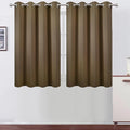 LEMOMO Brown Thermal Blackout Curtains/52 x 45 Inch/Set of 2 Panels Room Darkening Curtains