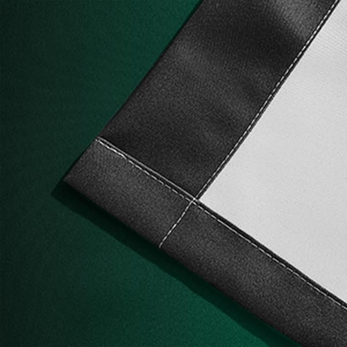 Yakamok Blackout Ombre Dark Green and Black Curtains-Gradient Room Darkening Curtain, Grommet Thermal Insulated Light Blocking Window Drapes Curtain for Living Room Bedroom,52 x 54 Inch,2 Panels
