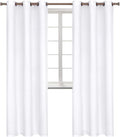 BGment Room Darkening Curtains 84 Inches Long - Grommet Thermal Insulated Drapes Window Treatment Curtains for Bedroom, 2 Panels, 38 x 84 Inch, Pure White
