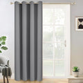 Yakamok Gray Blackout Curtain Panels 96 inches - Light Reducing Thermal Insulated Solid Grommet Blackout Curtains/Panels/Drapes for Living Room 1 Panel, 52 inches by 96 Inch, Grey