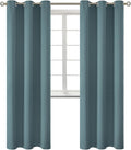 BGment Room Darkening Curtains 84 Inches Long - Grommet Thermal Insulated Drapes Window Treatment Curtains for Bedroom, 2 Panels, 42 x 84 Inch, Stone Blue