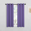NICETOWN Window Curtain Panels, Thermal Insulated Solid Grommet Blackout Draperies/Drapes for Basement (Lilac Purple, 1 Pair, 29 by 45-inch)