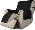Easy-Going Recliner Sofa Slipcover Reversible Sofa Cover Water Resistant Couch Cover Furniture Protector with Elastic Straps for Pets Kids Children Dog Cat (Recliner, Black/Beige)