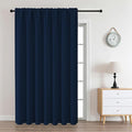 CUCRAF Navy Blue Blackout Curtains Customize, Rod Pocket Room Darkening Curtain for Bedroom Living Room, Thermal Insulated Window Drapes 1 Panel (Custom Size, Color)