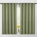 Yakamok 63 Inch Long Blackout Curtains Room Darkening Thermal Insulated with Grommet Window Curtain for Bedroom, 62Wx63L inch, Sage Green, 2 Panels