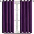 BGment Blackout Curtains - Grommet Thermal Insulated Room Darkening Bedroom and Living Room Curtain, Set of 2 Panels (52 x 54 Inch, Royal Purple)