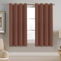 H.VERSAILTEX Blackout Curtain for Bedroom Thermal Insulated Window Treatment Curtain 54 inch Length Energy Saving Solid Grommet Top Blackout Drape, One Panel, Washed Spice, 52" W x 54" L
