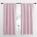 NICETOWN RV Blackout Curtains for Camper Windows, Baby Pink, 29" Wide by 50" Long, 2 PCs, Short Blackout Curtains & Drapes, Thermal Insulated Blackout Curtain Panels for Kids Room, Play Room