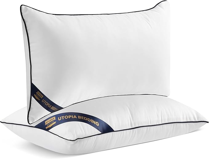 Utopia Bedding Throw Pillow Inserts (Pack of 2, White), 12 x 20 Inches Decorative Indoor Pillows for Sofa, Bed, Couch, Cushion Sham Stuffer