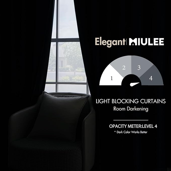 MIULEE Blue Velvet Curtains 108 inches Long 2 Panels - Luxury Room Darkening Curtains for Bedroom Living Room Thermal Insulated Fall Decor Super Soft Window Drapes Rod Pocket & Back Tab, Peacock Blue