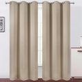 LEMOMO Khaki Thermal Blackout Curtains/38 x 84 Inch/Set of 2 Panels Room Darkening Curtains for Bedroom