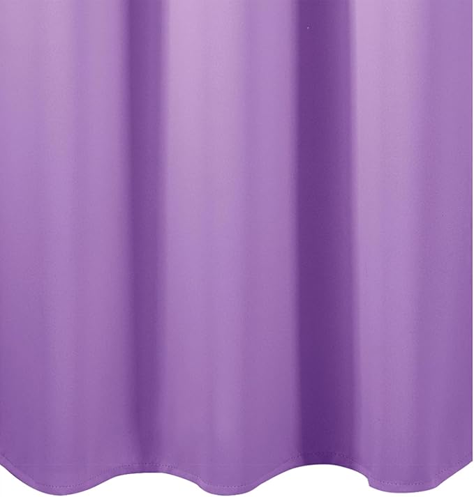 LEMOMO Blackout Curtains 52 x 45 inch Lavender Curtains Set of 2 Panels/Thermal Insulated Room Darkening Bedroom Curtains