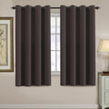 H.VERSAILTEX Blackout Curtains for Bedroom 63 Inches Length Thermal Insulated Curtain Energy Efficient Curtain Small Window Blackout Drapes for Winter Season, 1 Panel, Chocolate Brown, 52" W x 63" L