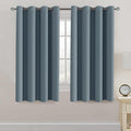 H.VERSAILTEX Blackout Thermal Insulated Curtains 63 Inche Length Light Blocking Curtain Panel Energy Saving Ultra Soft and Smooth Grommets Drapes for Bedroom (One Panel, Stone Blue), 52'W x 63'L