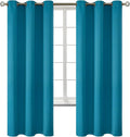 BGment Blackout Curtains - Grommet Thermal Insulated Room Darkening Bedroom and Living Room Curtains, Set of 2 Panels (42 x 72 Inch, Peacock Blue)