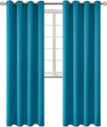 BGment Blackout Curtains - Grommet Thermal Insulated Room Darkening Bedroom and Living Room Curtains, Set of 2 Panels (52 x 95 Inch, Peacock Blue)