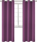 BGment Room Darkening Curtains 84 Inches Long - Grommet Thermal Insulated Drapes Window Treatment Curtains for Bedroom, 2 Panels, 42 x 84 Inch, Eggplant Purple