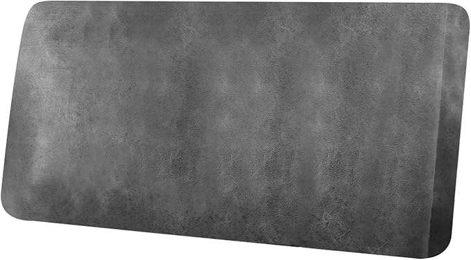 Leather Look Couch Cushion Covers Sofa Seat Slipcovers Sets Couches Furniture Protector for Sectional Armchair Loveseat Pets Kids Stretch Spandex Fabric (1 Cushion Loveseat, Light Grey)