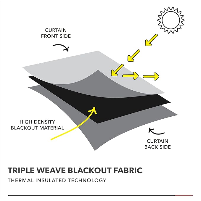 Deconovo Christmas Red Curtains, Blackout Drapes, Soundproof Curtain, Silver Print, 52 x 63 Inch Long, 2 Panels, Machine Washable Window Panel for Living Room Bedroom Festival Party Decoration Kitchen