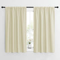NICETOWN Kitchen Curtains, Short Blackout Curtains & Drapes, Home Decoration Privacy Thermal Insulated Curtains for Unicorn Theam Room (Beige, 42" Wide, 54" Long, 2 PCs)