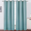 LEMOMO Stone Blue Thermal Blackout Curtains/42 x 95 Inch/Set of 2 Panels Room Darkening Curtains for Bedroom