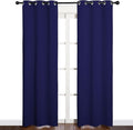 NICETOWN Blackout Curtain Panels, Window Treatment Energy Saving Thermal Insulated Solid Grommet Blackout Drapes/Draperies (Royal Blue, 1 Pair, 34 by 84-inch)