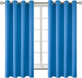 BGment Room Darkening Curtains 63 Inches Long - Grommet Thermal Insulated Drapes Window Treatment Curtains for Bedroom, 2 Panels, 52 x 63 Inch, Classic Blue