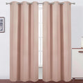 LEMOMO Blush Thermal Blackout Curtains/38 x 84 Inch/Set of 2 Panels Room Darkening Curtains for Bedroom