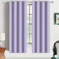 Yakamok Lilac Curtains 63 Inch Length Room Darkening Grommet Light Purple Thermal Insulated Blackout Window Curtain for Bedroom Living Room 52" W x 63" L (Set of 2 Panels,Lavender)