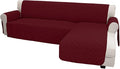 Easy-Going Sofa Slipcover L Shape Sofa Cover Sectional Couch Cover Furniture Protector Mat for Pets Dog Cat (Small, Christmas Red/Christmas Red)