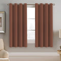 H.VERSAILTEX Blackout Curtain for Bedroom Thermal Insulated Window Treatment Curtain Extra Long 63 inch Length Energy Saving Solid Grommet Top Blackout Drape, One Panel, Washed Spice, 52" W x 63" L
