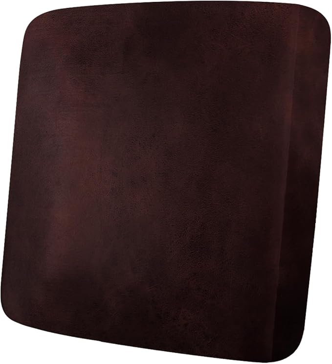 Leather Look Couch Cushion Covers Sofa Seat Slipcovers Sets Couches Furniture Protector for Sectional Armchair Loveseat Pets Kids Stretch Spandex Fabric (1 Cushion Armchair, Burgundy)