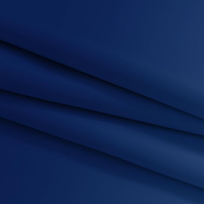 Yakamok Greyish White and Royal Blue Ombre Curtains,Light Blocking Curtains,Room Darkening Grommet Window Drapes for Bedroom(Royal Blue,52x63 Inch,2 Panels)