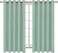 BGment Blackout Curtains - Grommet Thermal Insulated Room Darkening Bedroom and Living Room Curtains, Set of 2 Panels (70 x 63 Inch, Frosty Green)