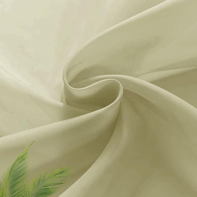 SpaceDresser Basic Rod Pocket Sheer Voile Window Curtain Panels Sage Green 1 Pair 2 Panels 26 Width 24 Inch Long for Kitchen Bedroom Children Living Room Yard（Sage Green，26Wx 24L）