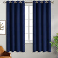 BGment Blackout Curtains for Bedroom - Grommet Thermal Insulated Room Darkening Curtains for Living Room, Set of 2 Panels, Each 46 x 63 Inch, Navy Blue