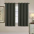 H.VERSAILTEX Blackout Curtain for Living Room Thermal Insulated Window Treatment Curtain 54 inch Length Energy Saving Solid Grommet Top Blackout Drape, One Panel, Olive, 52" W x 54" L