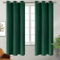 BGment Blackout Curtains for Bedroom - Grommet Thermal Insulated Room Darkening Drapes for Living Room, Set of 2 Panels (38 x 63 Inch, Emerald Green)