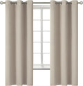 BGment Camel Room Darkening Curtains 63 Inches Long - Grommet Thermal Insulated Drapes Window Treatment Curtains for Bedroom, 2 Panels, 42 x 63 Inch